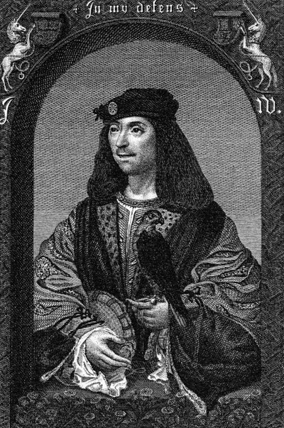 King James IV of Scotland, 1796 by English School